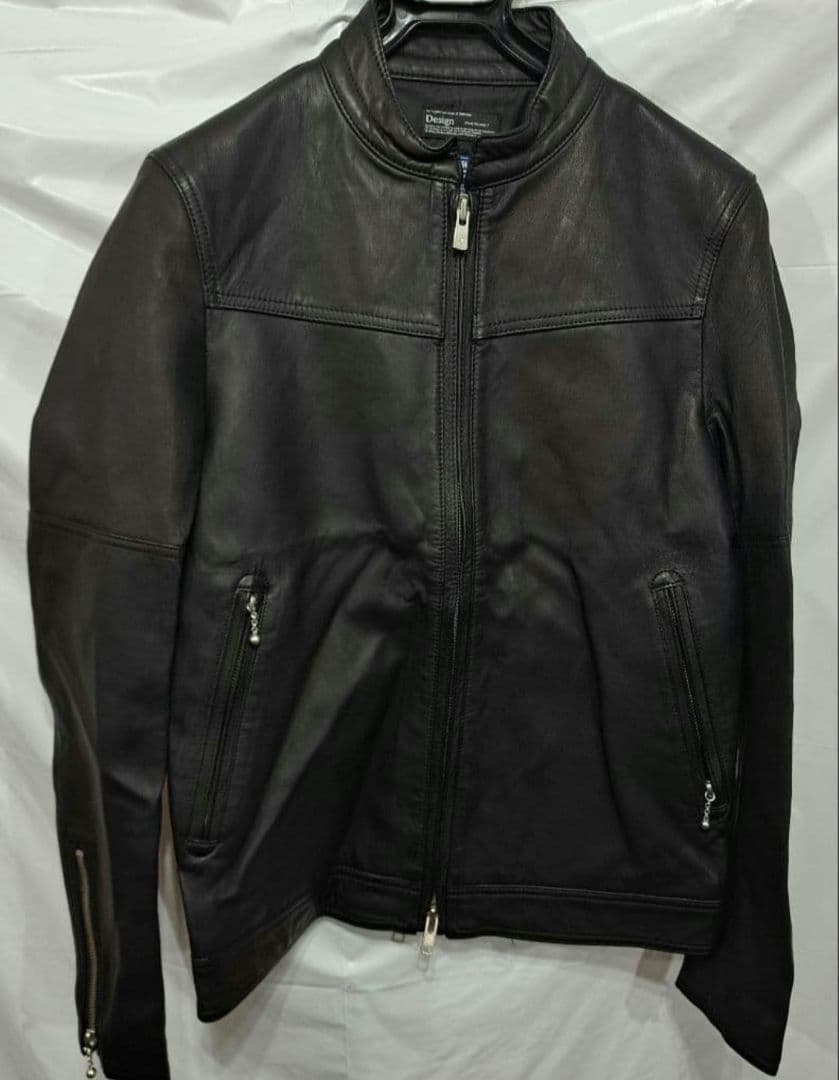 未使用　attack the mind　シングルレザージャケット　バックスタイル