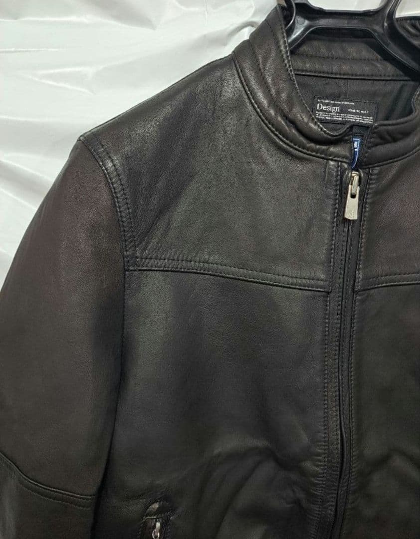 未使用　attack the mind　シングルレザージャケット　バックスタイル