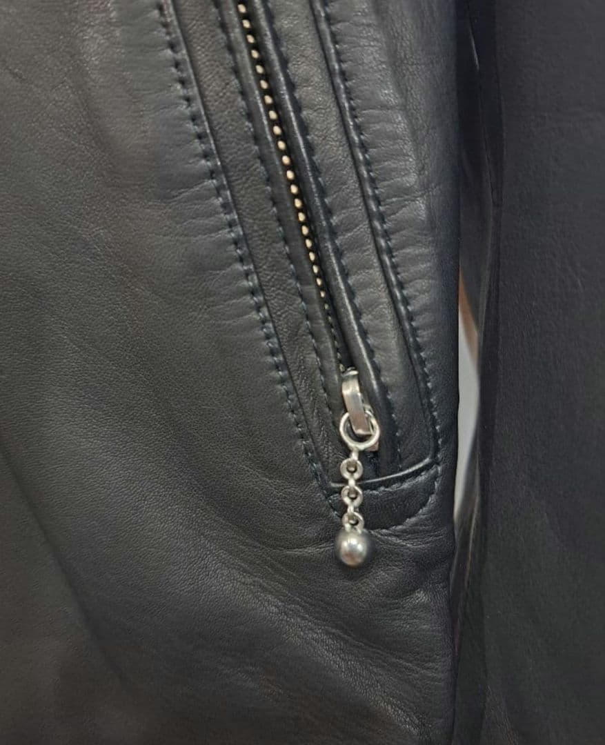 未使用　attack the mind　シングルレザージャケット　バックスタイル