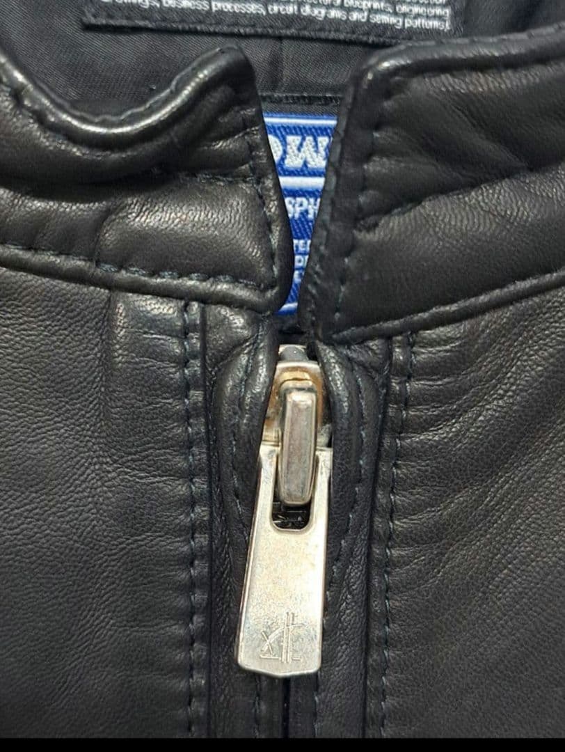 未使用　attack the mind　シングルレザージャケット　バックスタイル