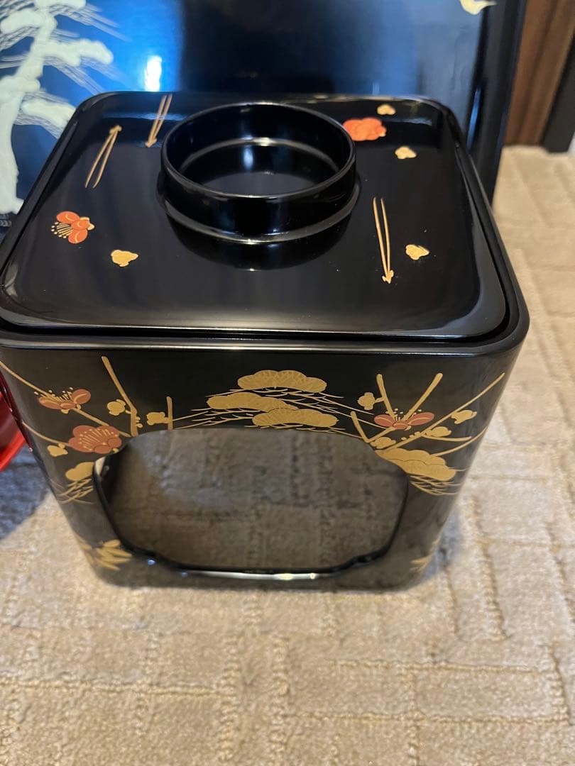 お屠蘇セット　漆塗り　蒔絵松竹梅　極上　輪島塗