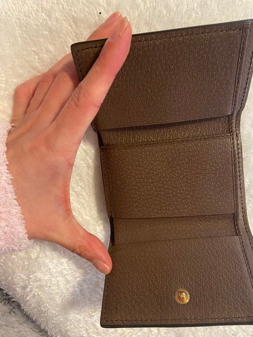 GUCCI GGモノグラム 三つ折り財布