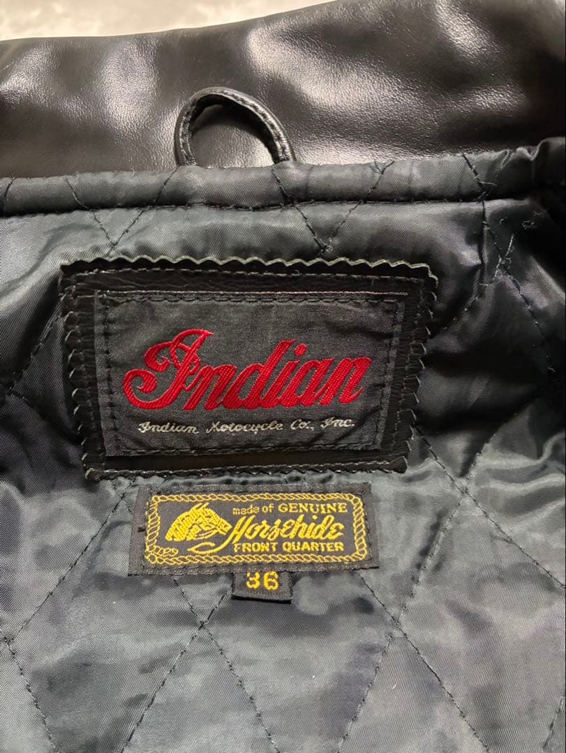 馬革 インディアン サイズ36 ホースハイド 革ジャン　 シングルジャケット