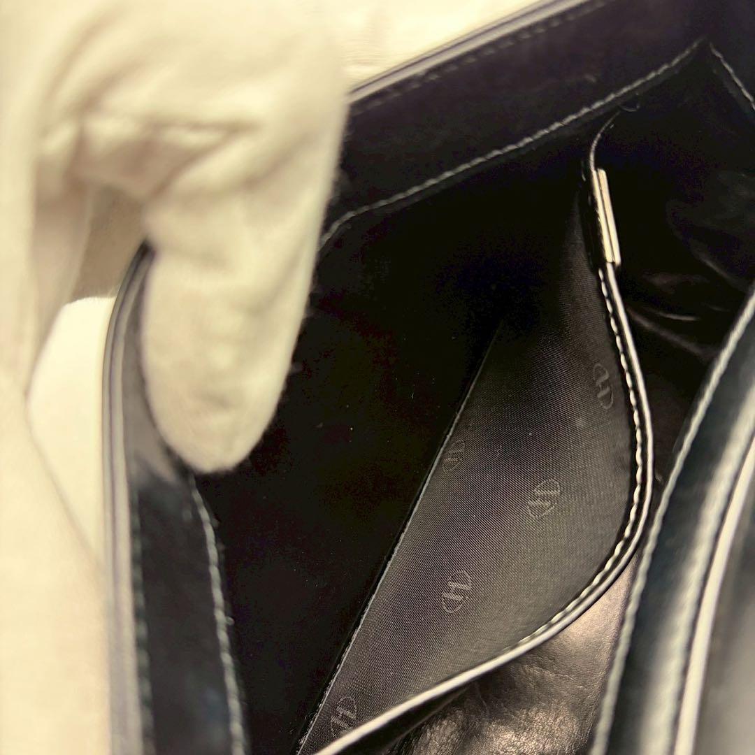 ハマノ　濱野皮革工藝　ハンドバッグ　フォーマル　ロイヤルスタンド レザー 黒