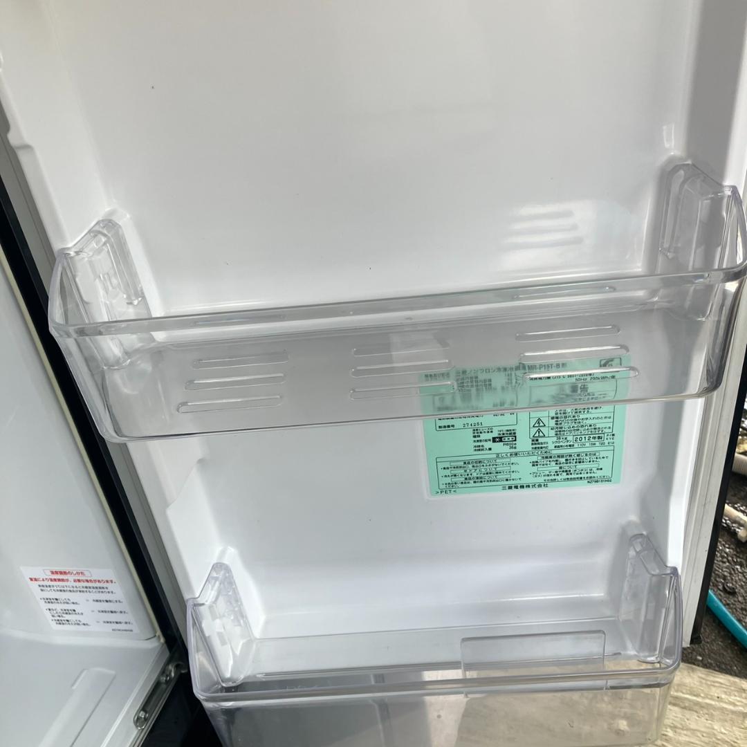 【福岡市 限定】三菱 ブラック 冷蔵庫「霜が付かない」2ドア 製氷 配達無料♬
