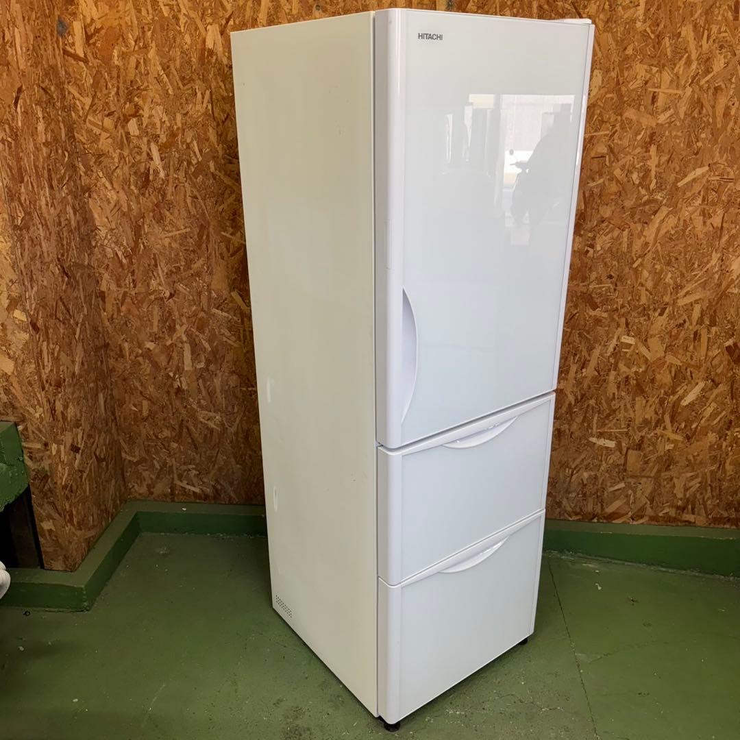 318 関東配送　大型冷蔵庫　右開き　300L〜400L 自動製氷機付　極美品