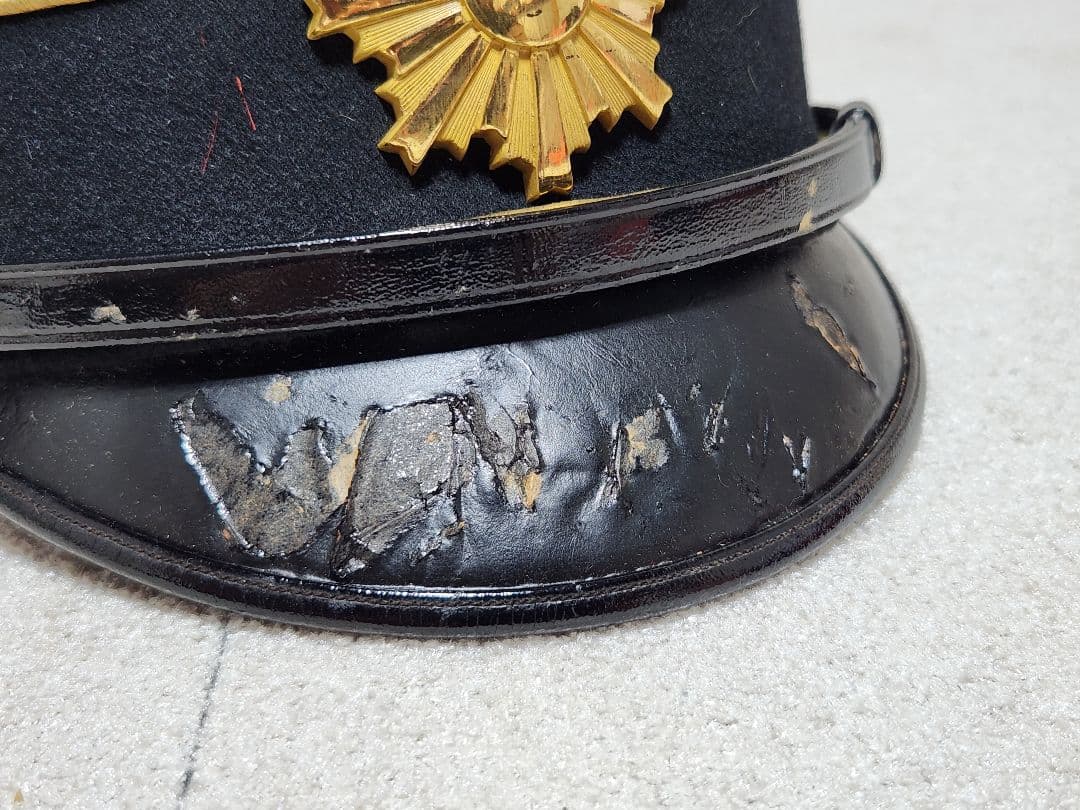 歴史資料 大日本帝国陸軍 大礼帽 制帽 旧日本軍 帽子 軍帽 五芒星
