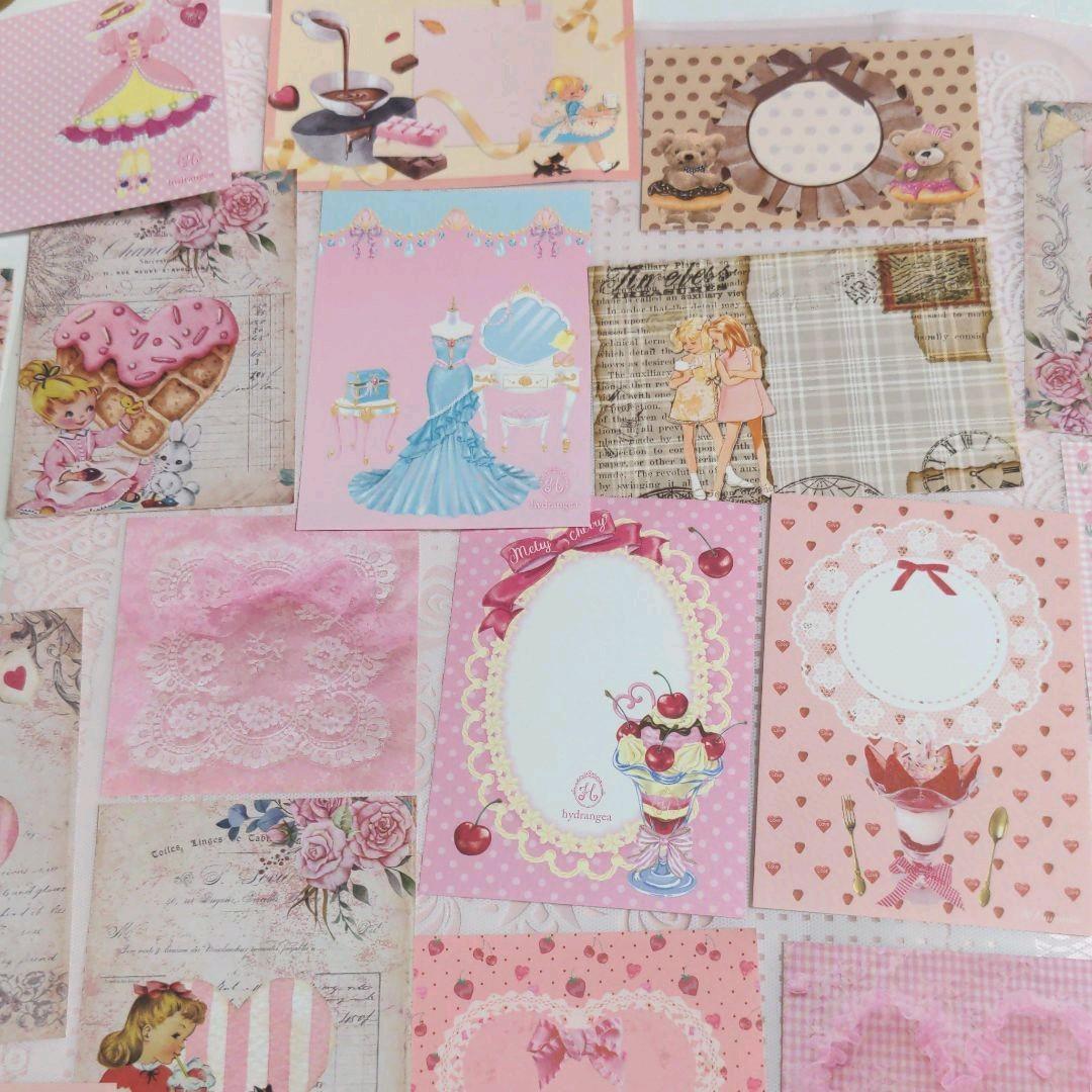 GUN ‪‪❤︎‬様ご確認用♥新作ガーリーレトロガール＆ベア♥バラメモ♯651