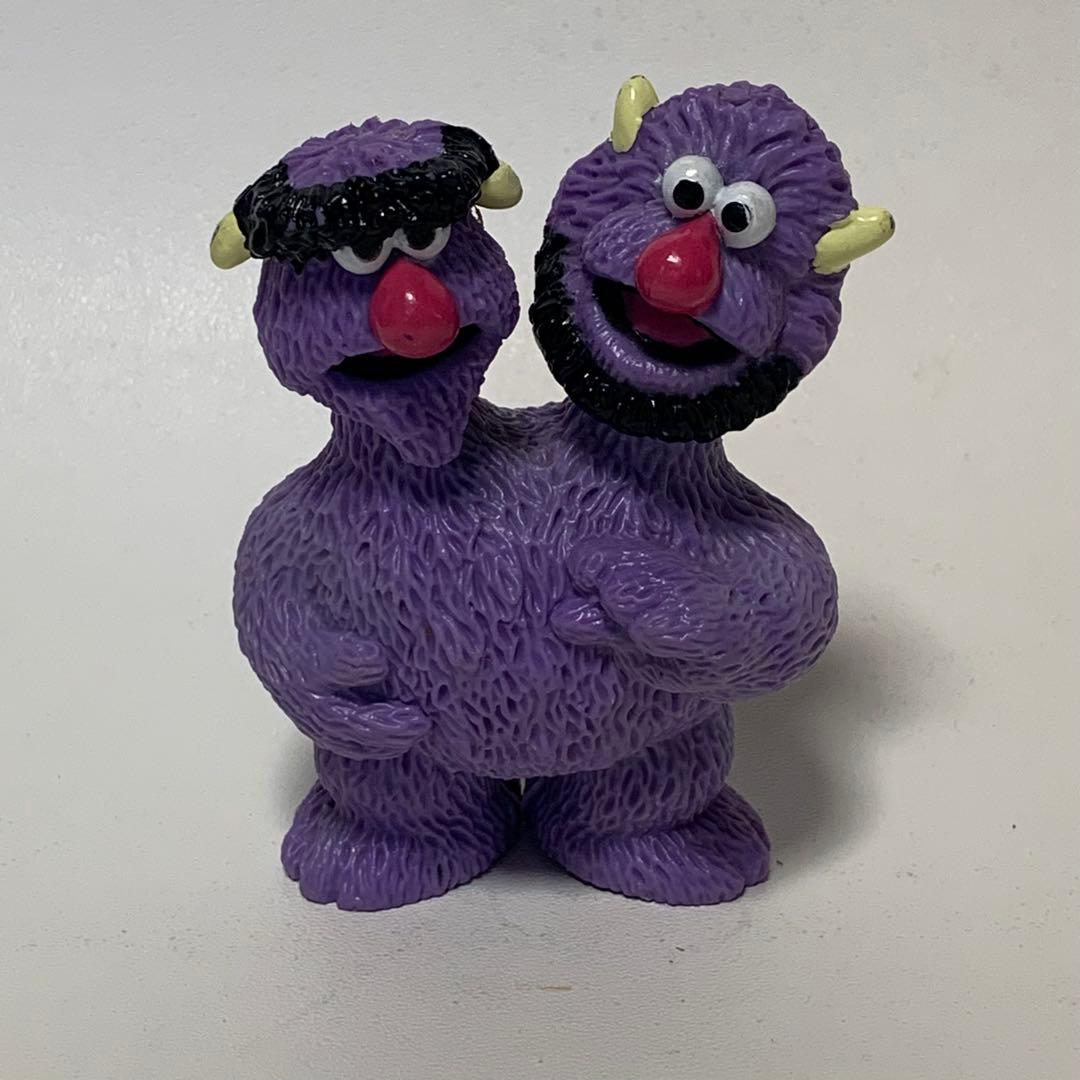 セサミストリート ツーヘッド モンスター PVC フィギュア ヴィンテージ