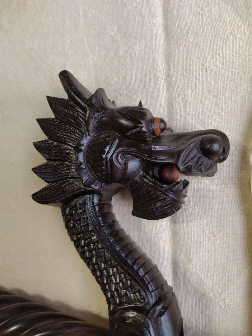 【作家物】高級二胡　竜頭　龍頭　工芸品