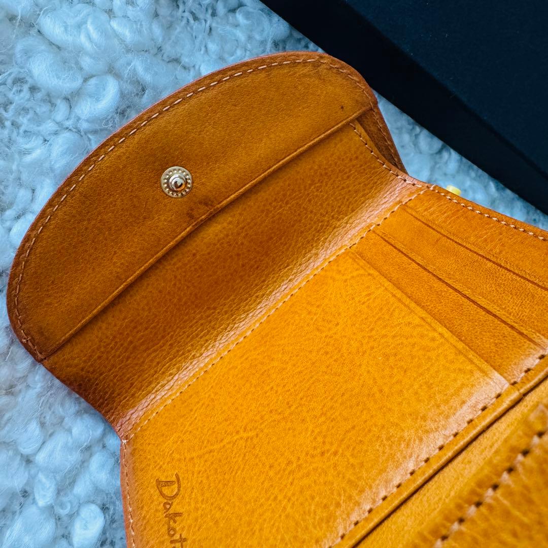 Dakota ダコタ 小銭入れ付き 三つ折り財布 財布 カッシーニ マスタード
