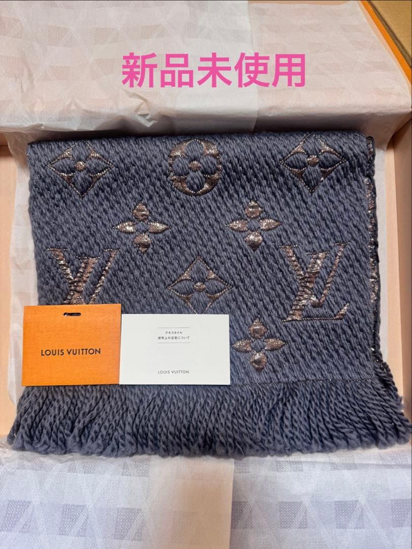 【超希少!】ルイヴィトン エシャルプ ロゴマニア シャイン グレー M70467