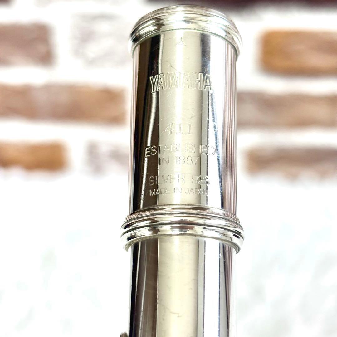 ✨美品✨管体銀製✨後期モデル✨ヤマハフルート YFL411 Eメカ