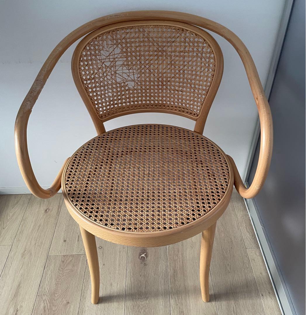 THONET No.33Arm Chair Naturalラタンチェア