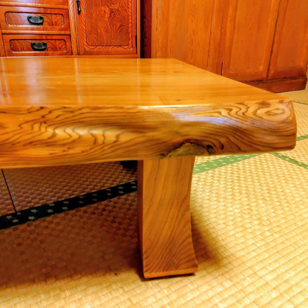 座卓 日光杉 並木杉 天然木 無垢材 一枚板 和室 テーブル