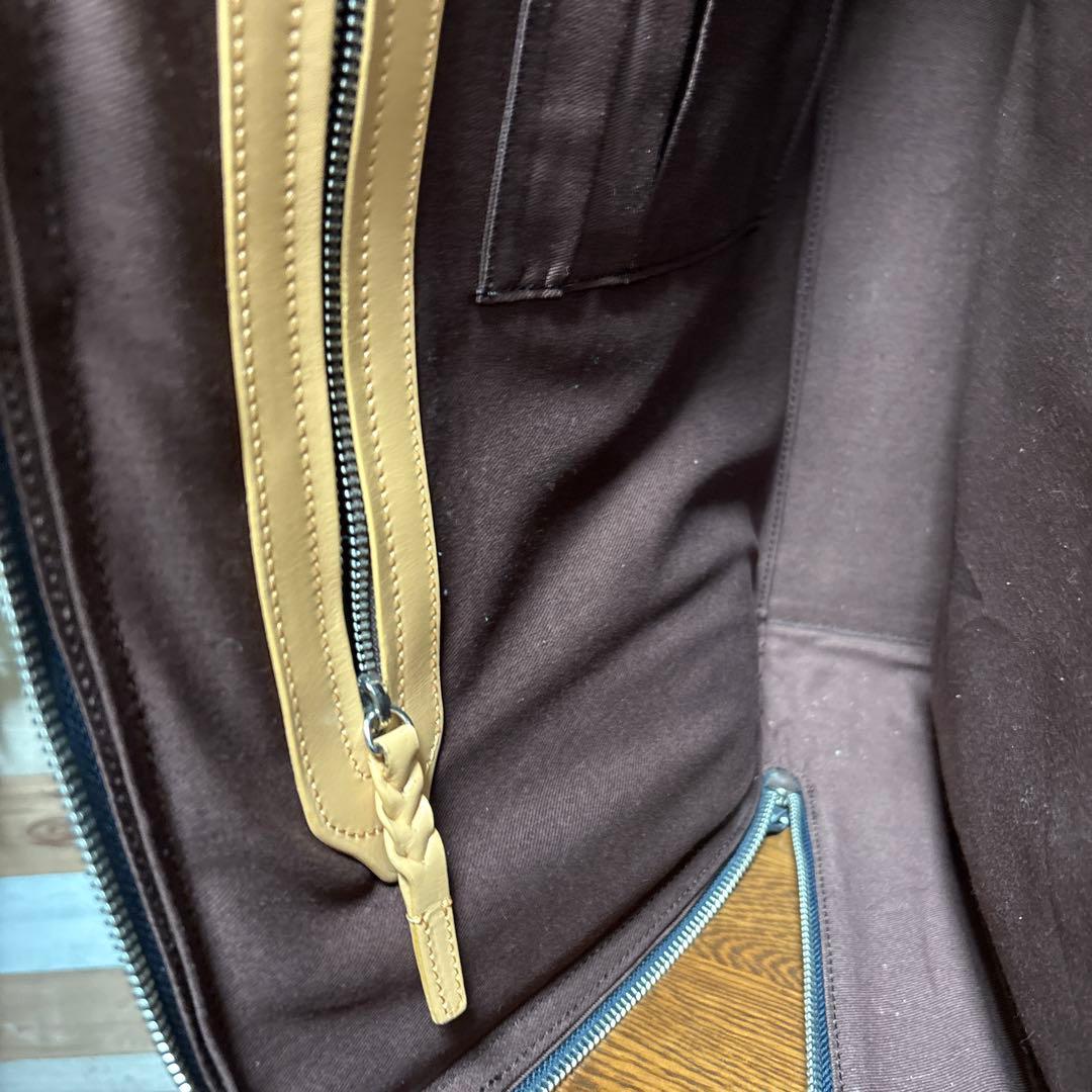 P.I.D/ビジネスバッグ/2way/ブリーフケース/ネイビー/レザー