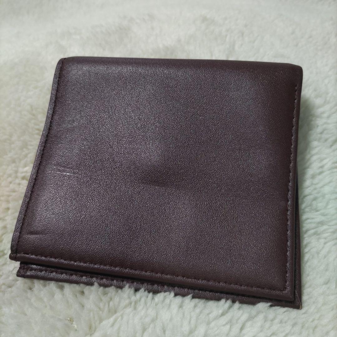 皇居　皇室　限定　折り財布　本革　こげ茶