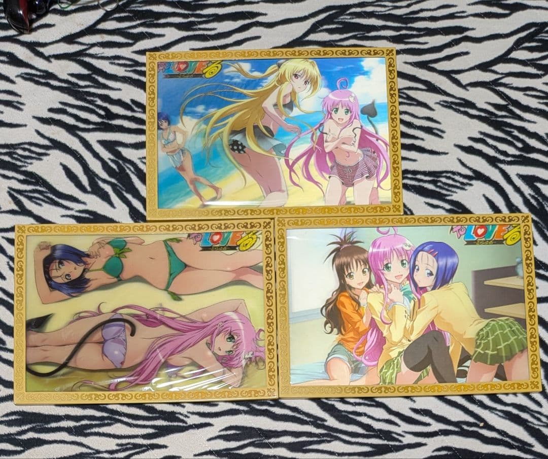 To LOVEる とらぶる 3Dポスター 全3種コンプリート 新品未使用