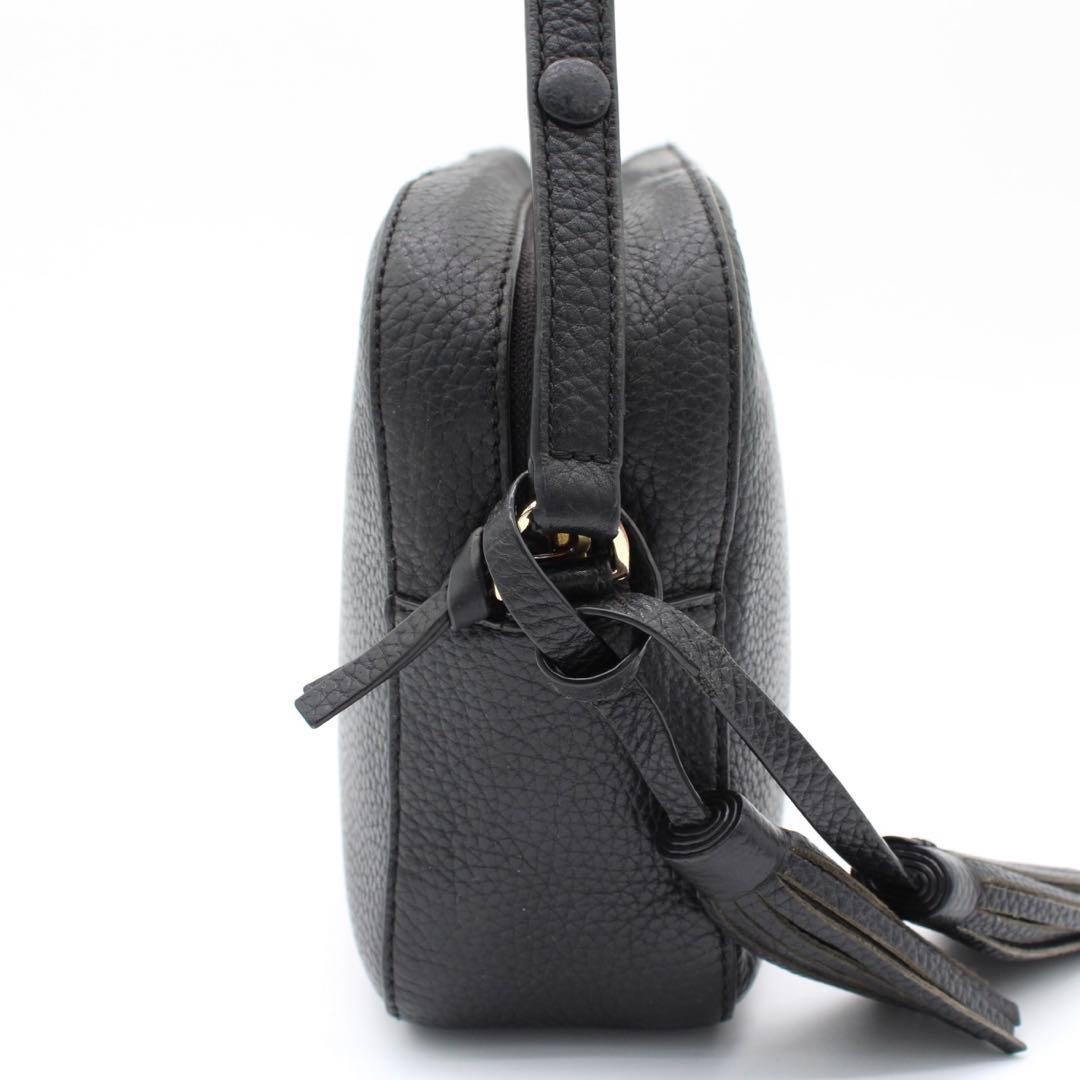 【美品】TORYBURCH タッセル ショルダーバッグ クロスボディ ブラック