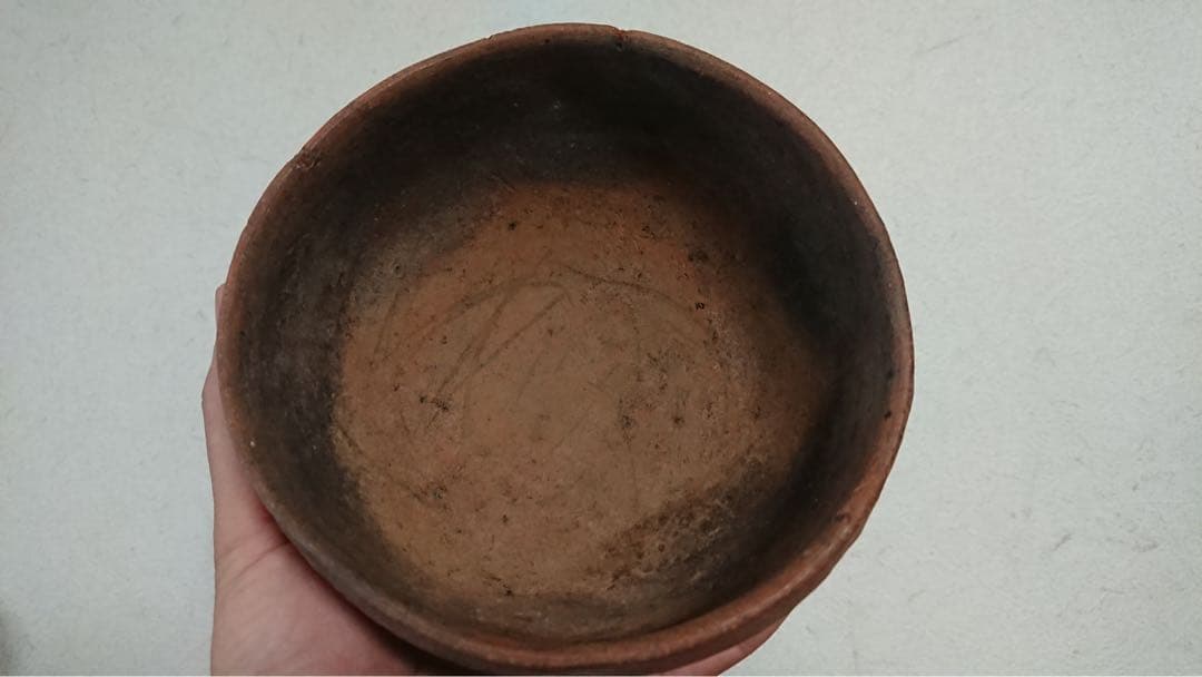 花器 古墳 碗型 土器 土碗 土師器 発掘 出土 骨董 古美術