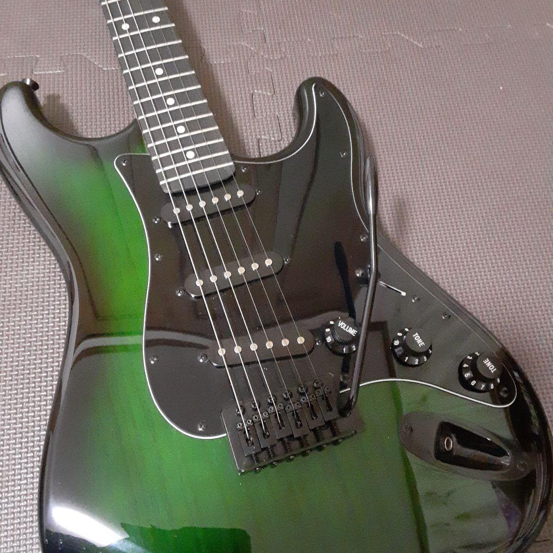 美品　SELDER グラデーショングリーン エレキギター