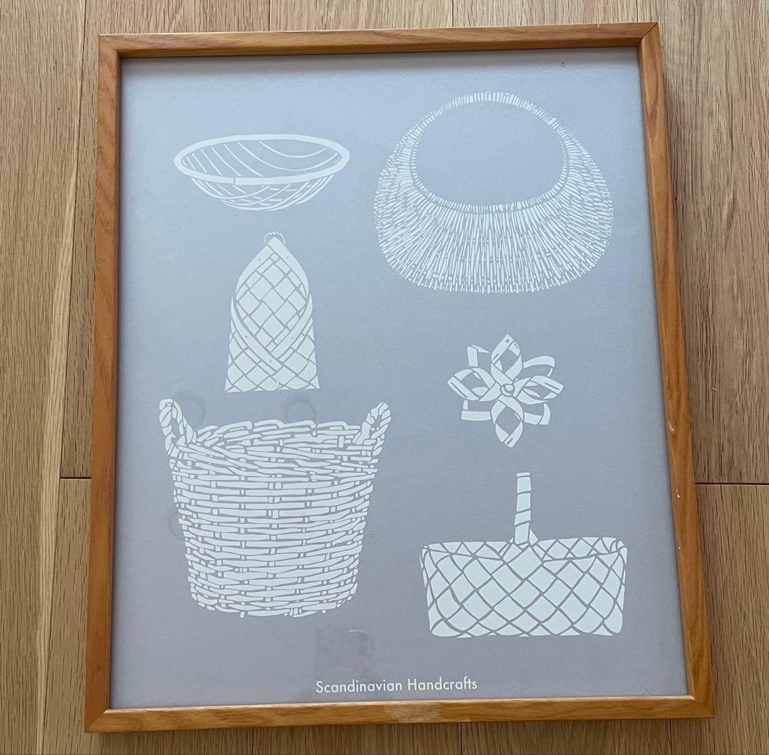 北欧暮らしの道具店　オリジナルポスター シルクスクリーン 額付き