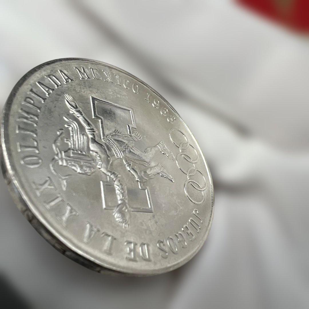 1968年 メキシコ オリンピック記念　銀貨