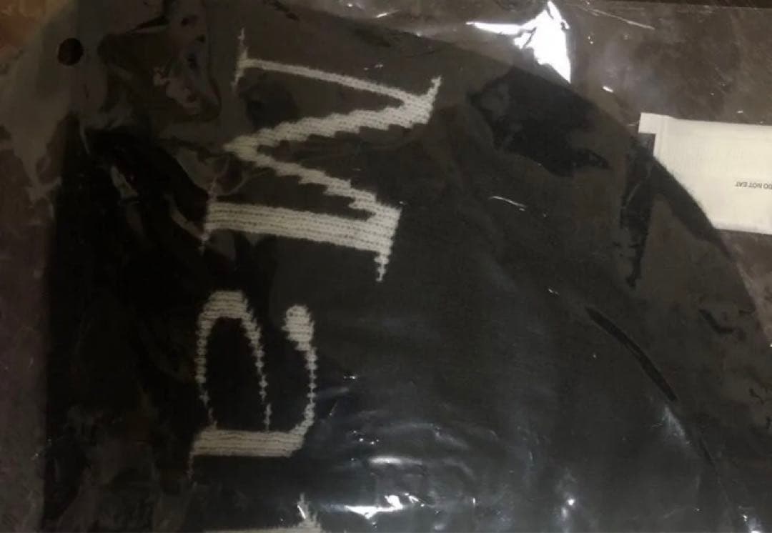 帽子 MATIN KIM LOGO JACQUARD SHORT BEANIE