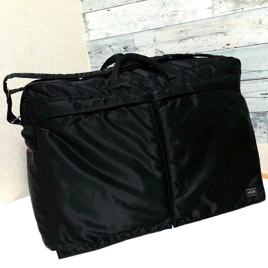 極美品✨希少 ポータータンカー ボストンバッグ ショルダーバッグ 大容量ブラック