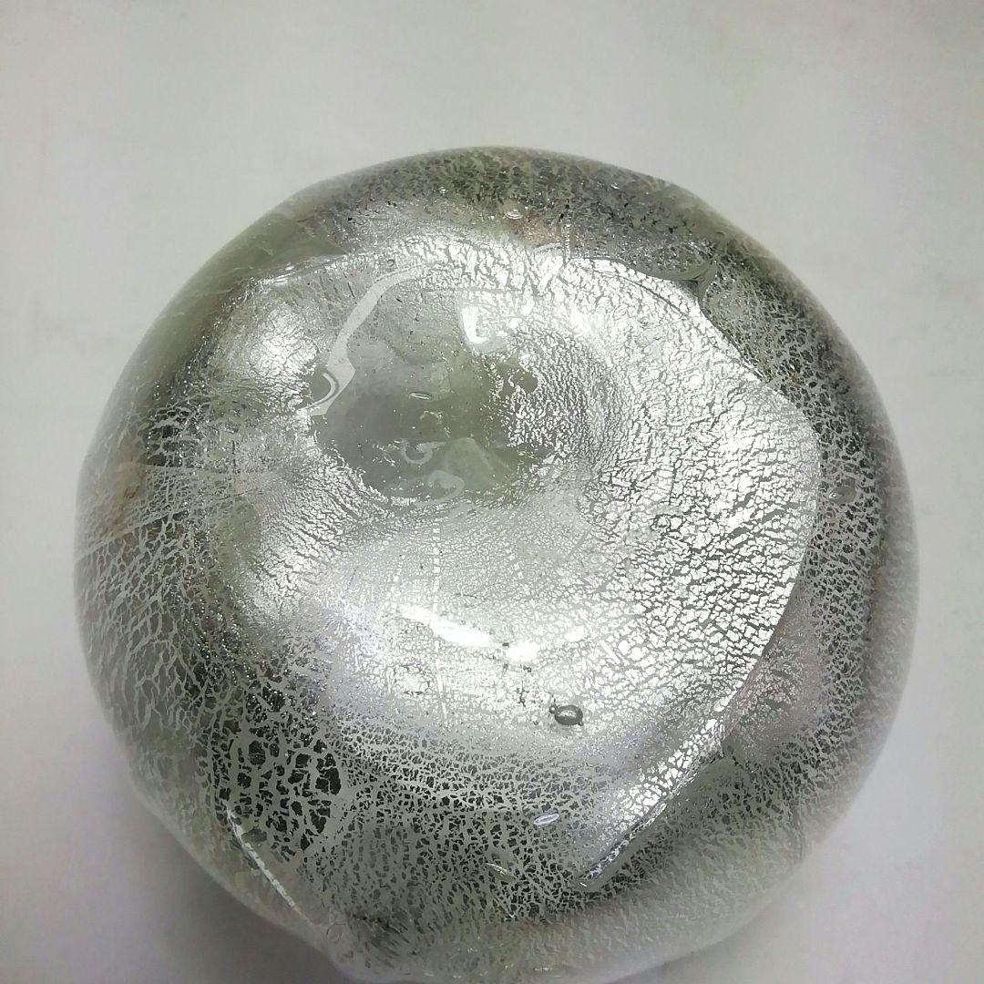 Ｓ７１４　茶入　『銀彩硝子　茶入』『伊藤直仁』　共箱　茶道具