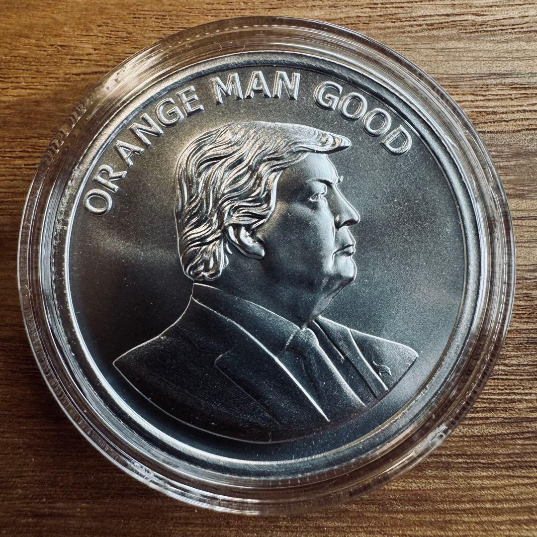 トランプ大統領　1オンス 銀貨　2枚セット　Trump2024/Orange