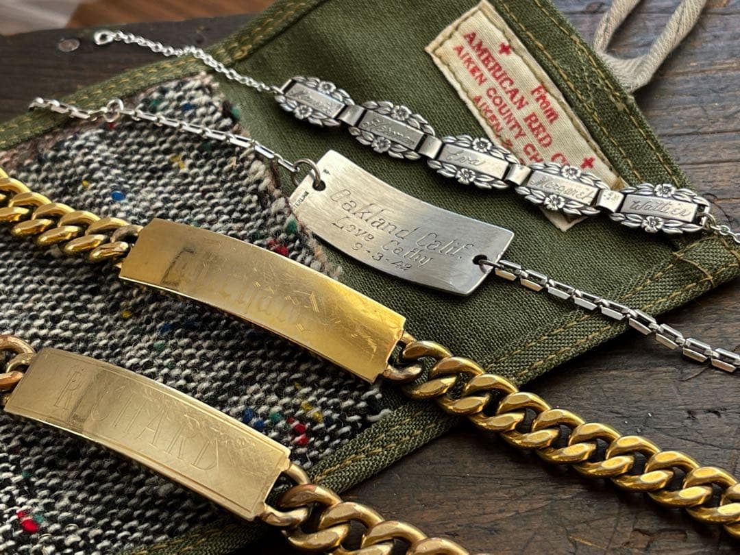 40s 12Kゴールドフィルド スウィートハートジュエリーブレスレット