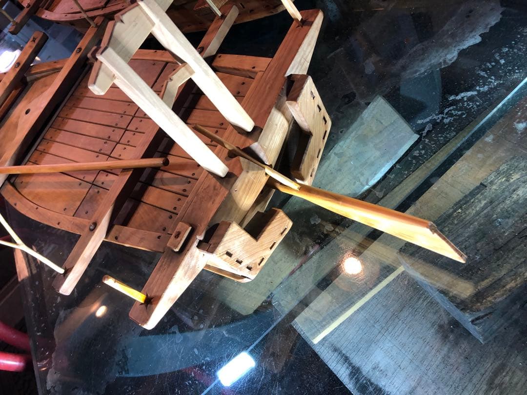 日本 昭和東京羽田 船大工 和船 大小2隻 工芸品 美術品 舟盛 模型 匠