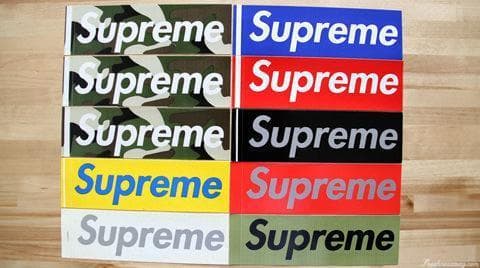 Supreme 激レア初期 ボックスロゴ ステッカー レッド