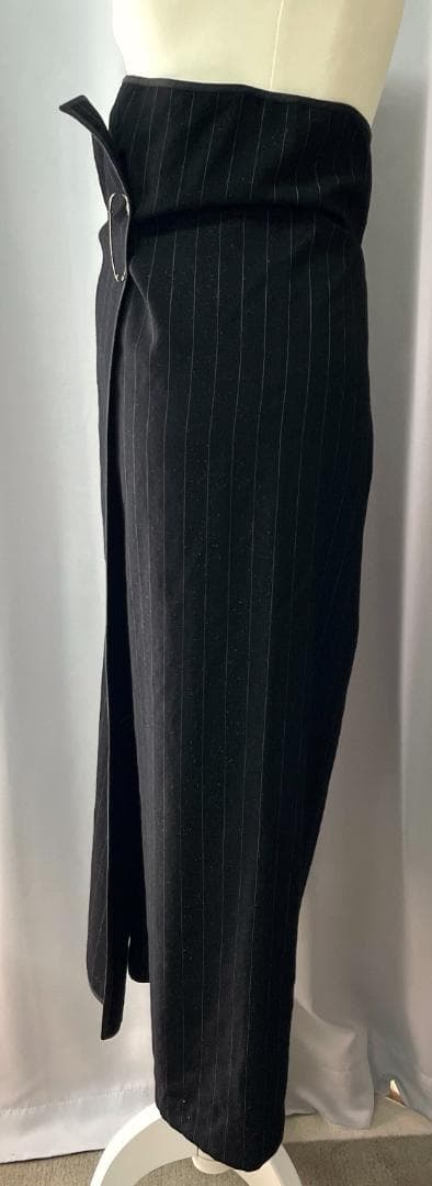 COMME des GARÇONS　ラメ入りウールの巻きサルエルパンツ