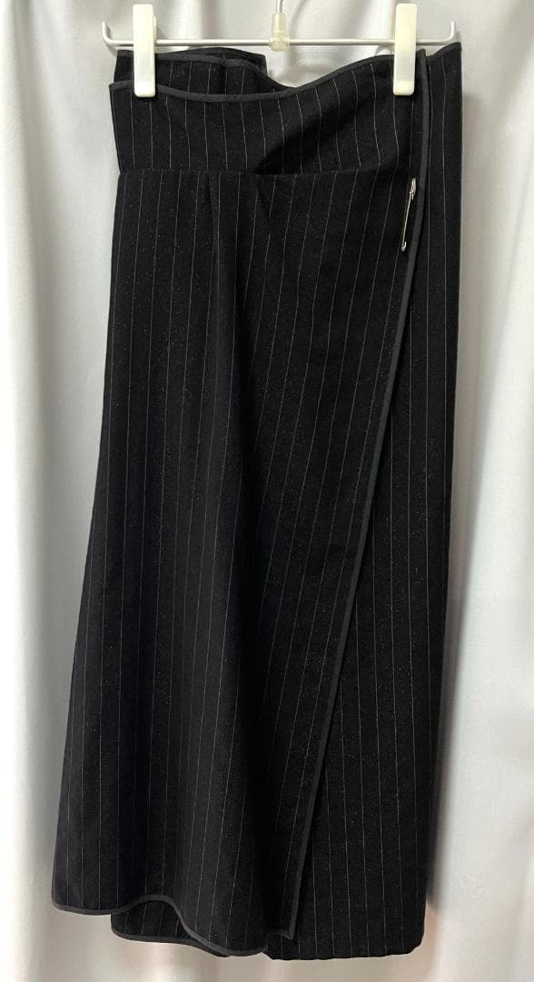 COMME des GARÇONS　ラメ入りウールの巻きサルエルパンツ