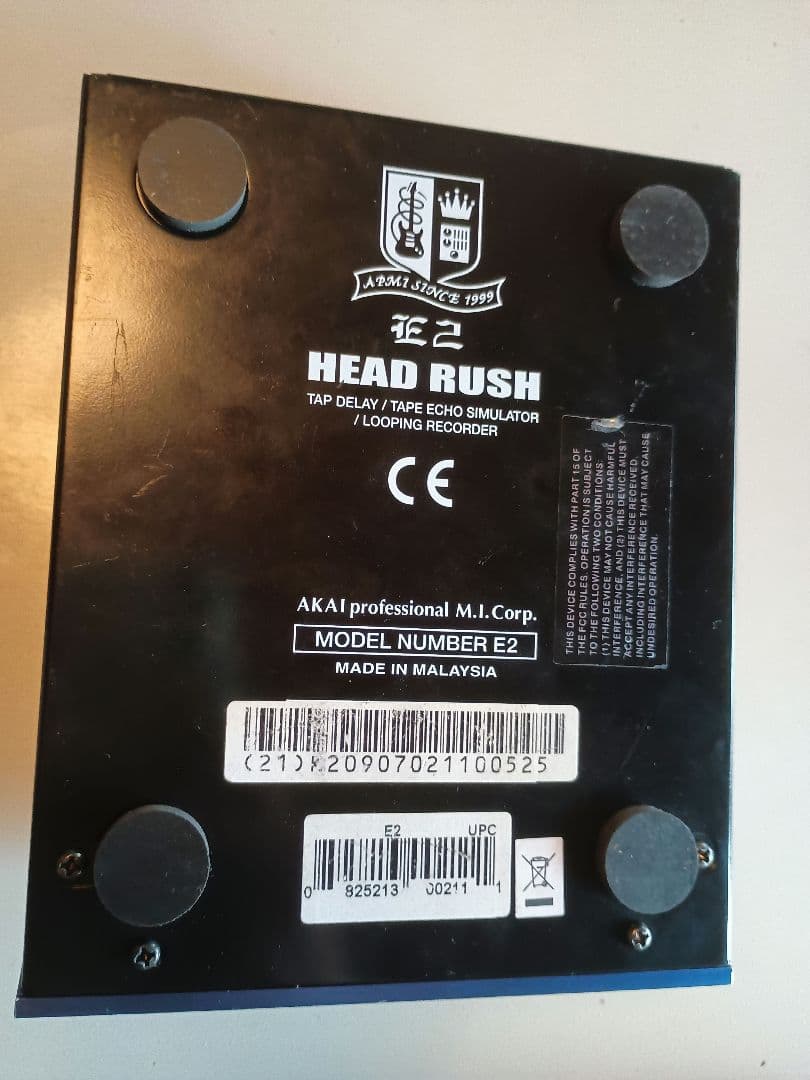 AKAI HEAD RUSH E2 ギターエフェクター 名器　ルーパー　動作良好