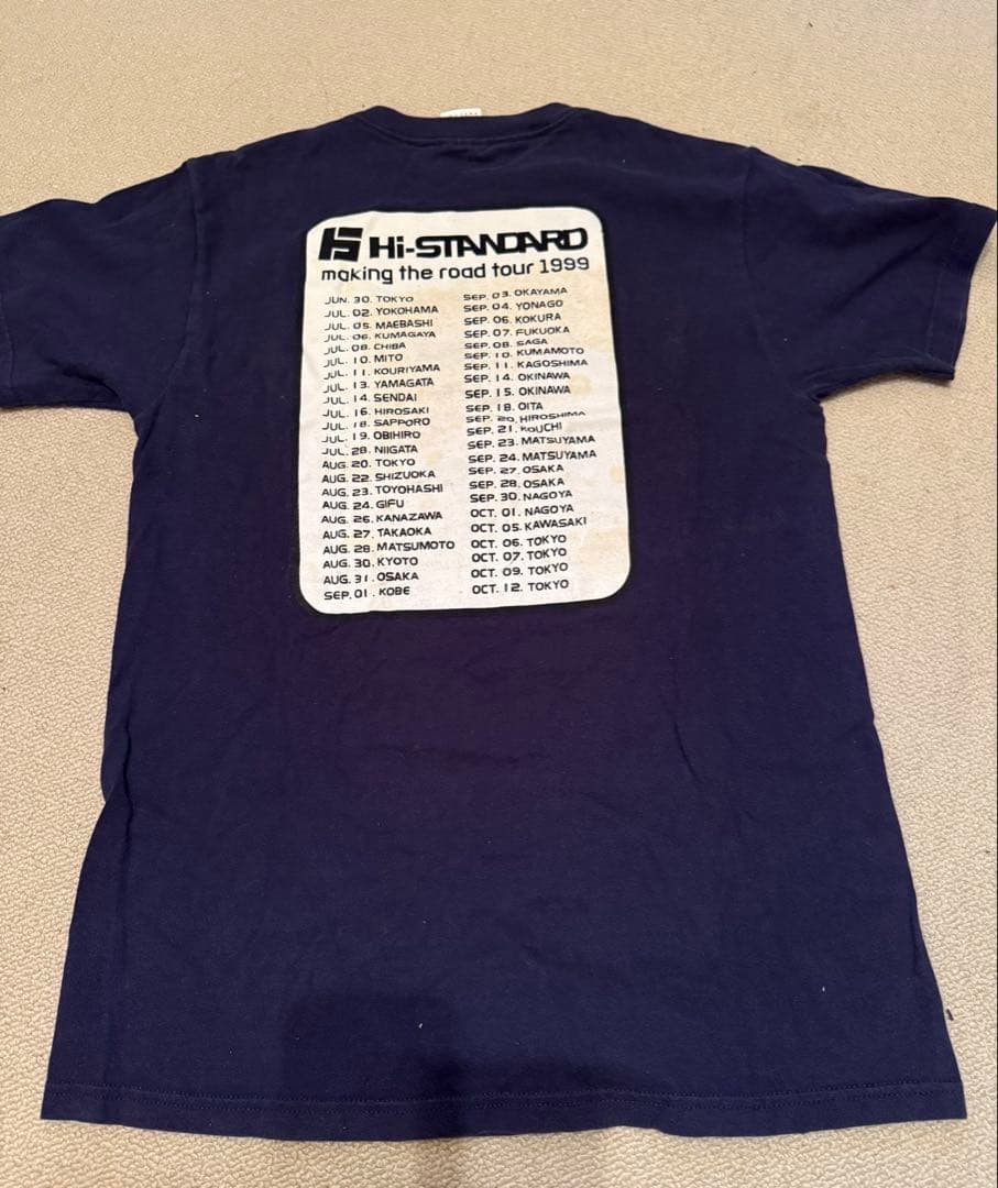 Hi-STANDARD 1999年ツアーTシャツ ネイビー　超レア⭐︎✴︎