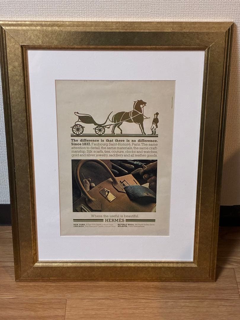HERMES フレーム付きアート