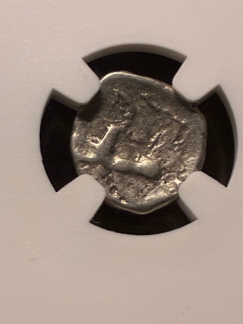 ガリア　アエドゥイ　古代ローマ銀貨　紀元前1世紀