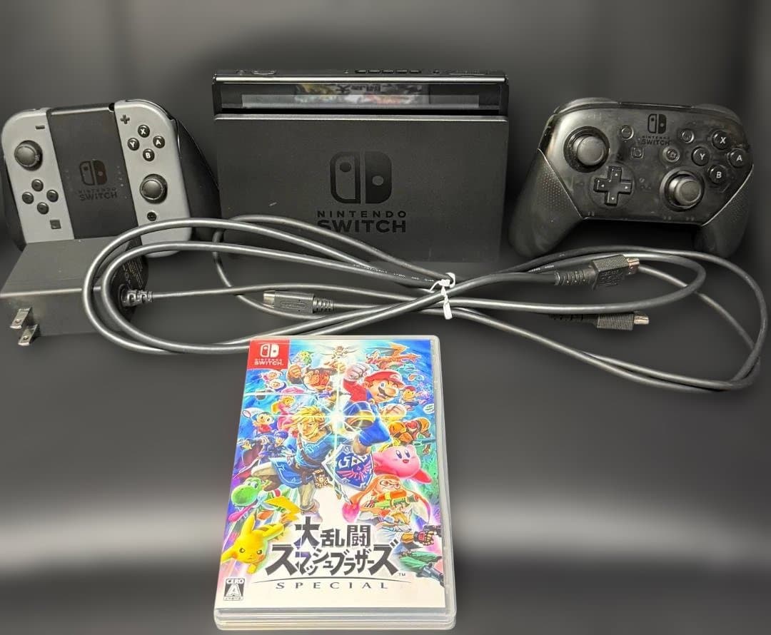 ニンテンドースイッチ1本体　スマブラ、プロコン付