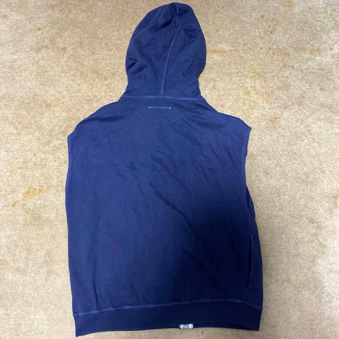 【激レア】MM6 マルタンマルジェラ ノースリーブパーカー ネイビー
