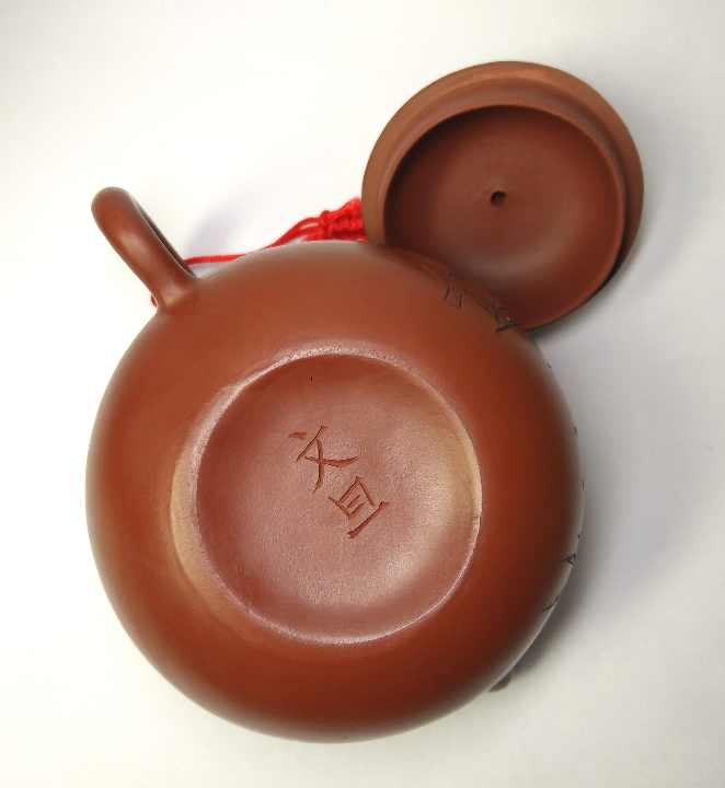 朱泥急須 煎茶道具 在銘品 骨董