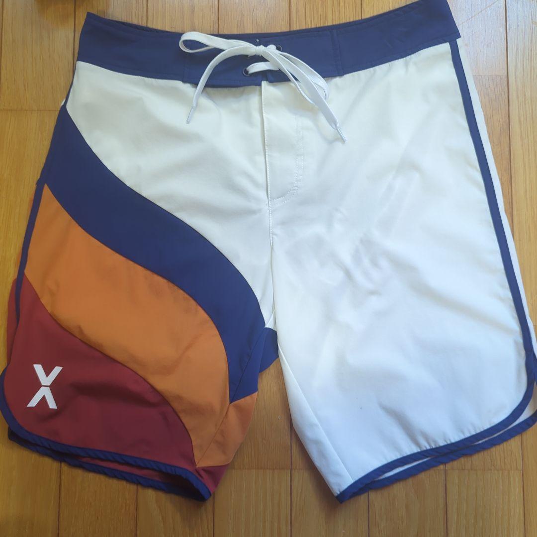 VEATM サーフパンツ Mサイズ カラーブロックデザイン