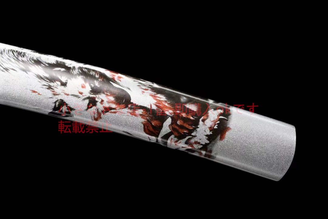【シルバーウルフ肋骨差】武具　刀装具　日本刀　模造刀 居合刀  肋差 短刀