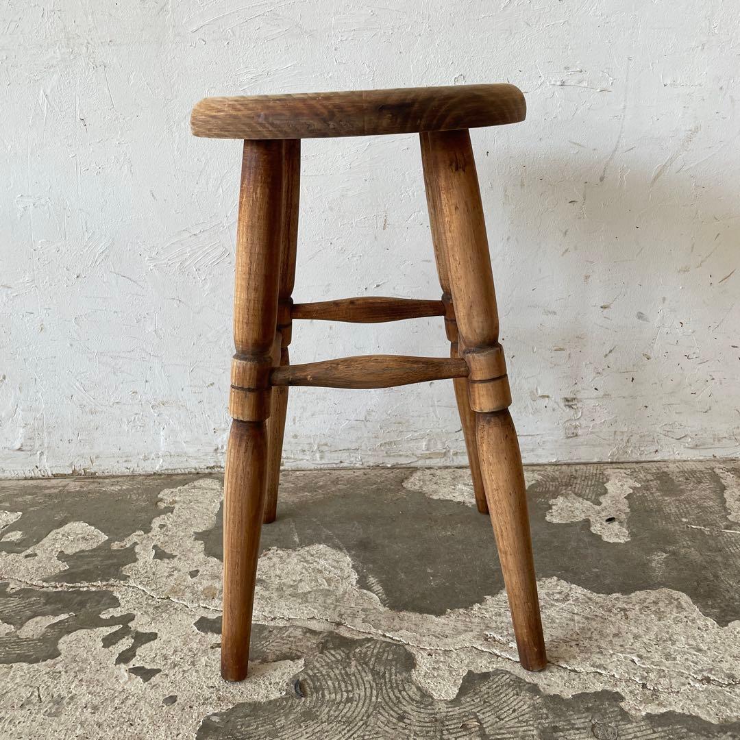 ヴィンテージ 　スツール　サイドテーブル ベッドサイドテーブル　　剥離