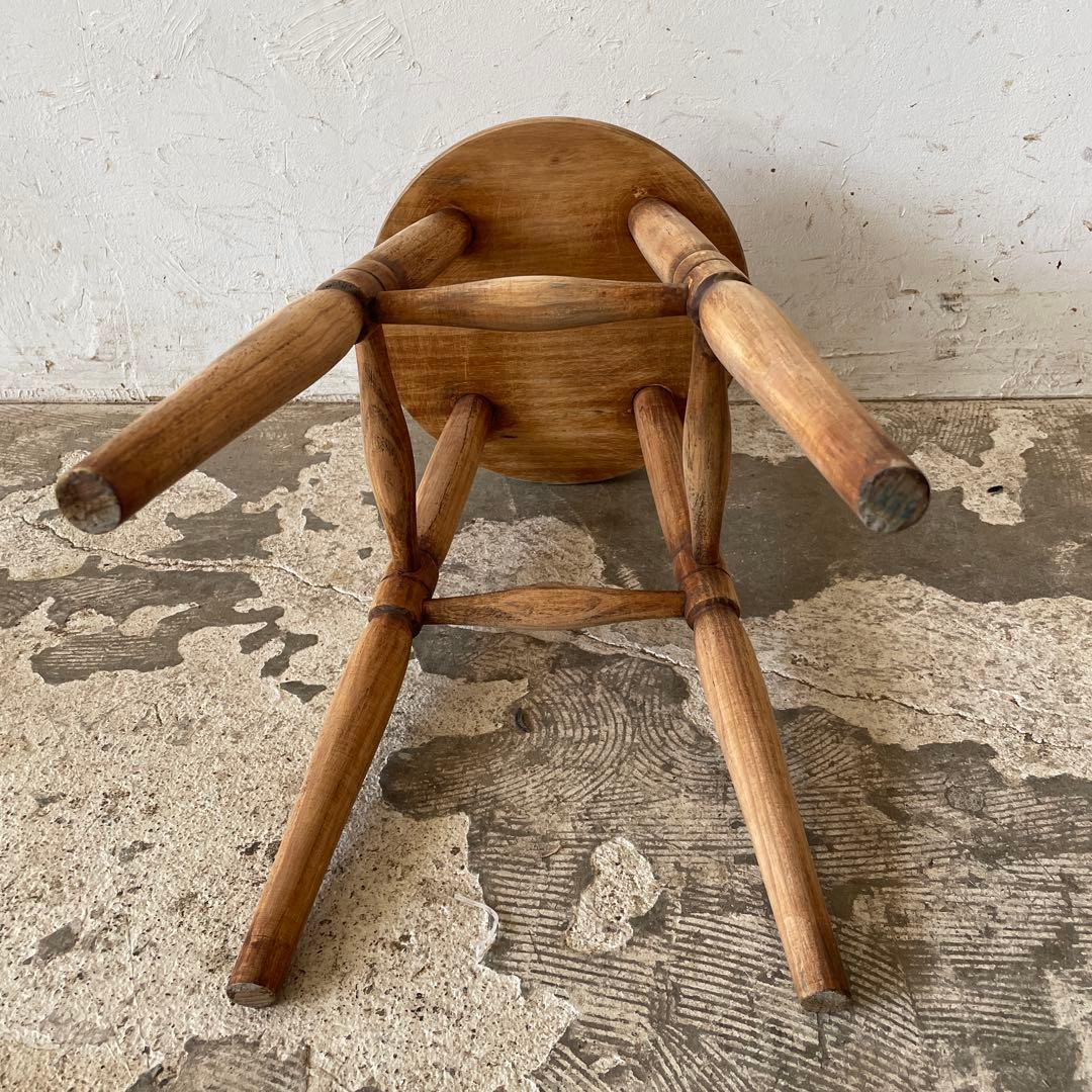 ヴィンテージ 　スツール　サイドテーブル ベッドサイドテーブル　　剥離