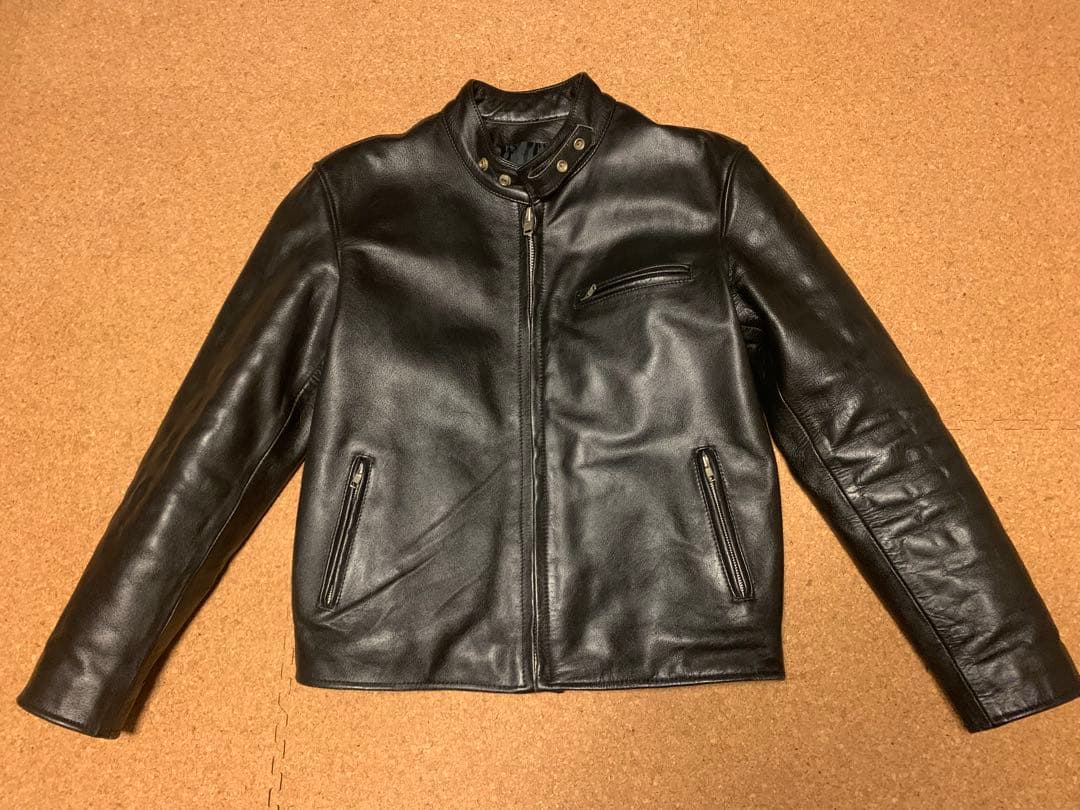 HORN WORKS シングルライダースジャケット 3L キルティング 黒