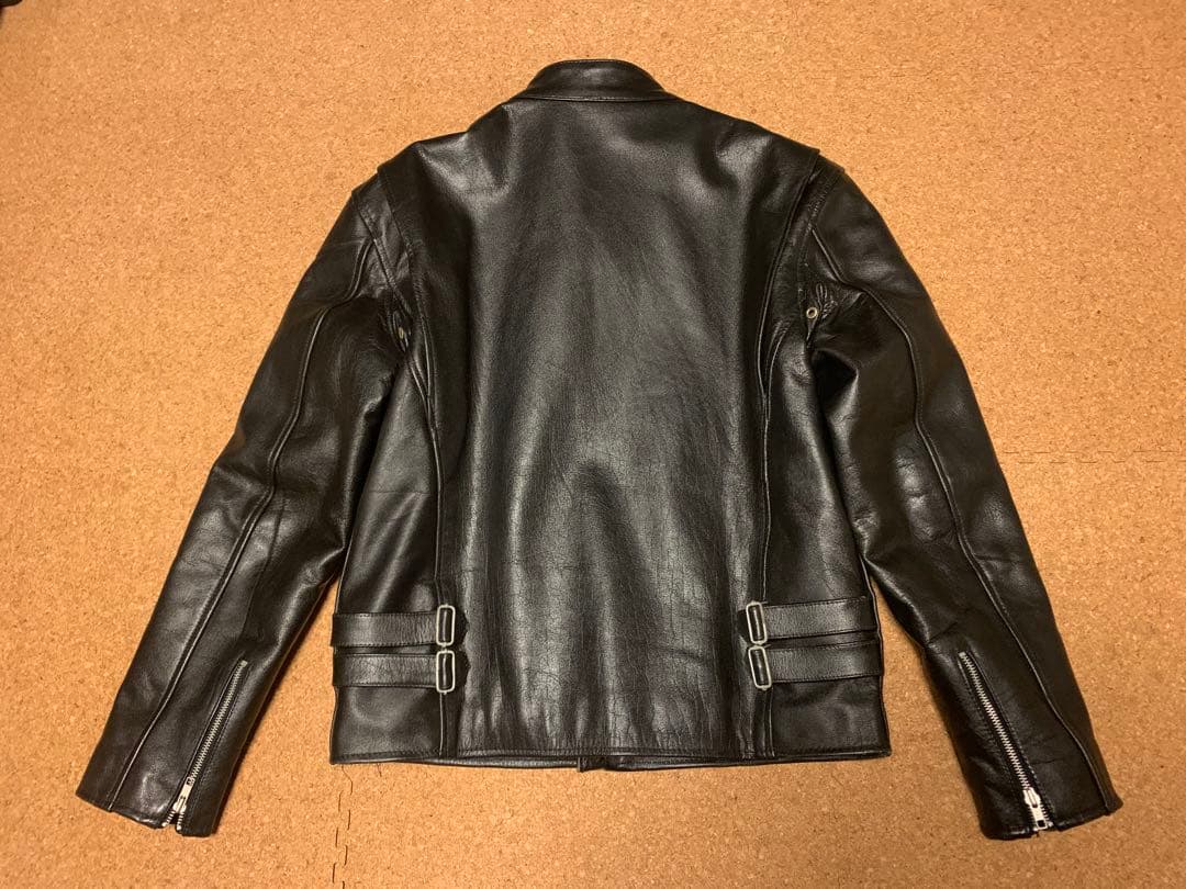 HORN WORKS シングルライダースジャケット 3L キルティング 黒