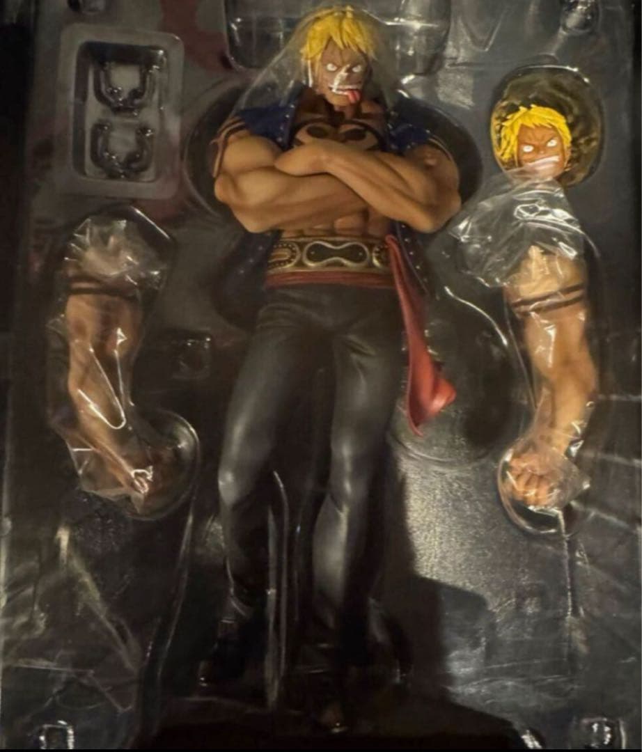 ワンピース ハイエナのベラミー P.O.P フィギュア 専用台座付きドフラミンゴ